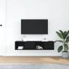 TV Cabinets 2 pcs Black Oak - Stylish Storage Solution