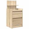 Stylish Sonoma Oak Bedside Cabinets with 2 Drawers - 2 pcs