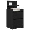 Stylish Black Bedside Cabinet with 2 Drawers | HipoMarket