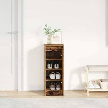 Shoe Cabinet Old Wood - Stylish Storage Solution | HipoMarket