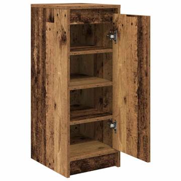 Shoe Cabinet Old Wood - Stylish Storage Solution | HipoMarket