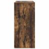 Elegant Smoked Oak Shoe Cabinet - 57x34x76 cm