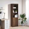  Highboard Brown Oak 50x35x180 cm Engineered Wood Colour brown oak Quantity in Package 1 Width 50 cm 