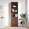 Highboard Brown Oak - Stylish Storage Solution | HipoMarket