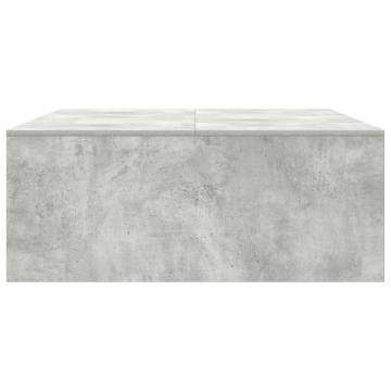 Coffee Table with Drawers - Concrete Grey 100x100 cm