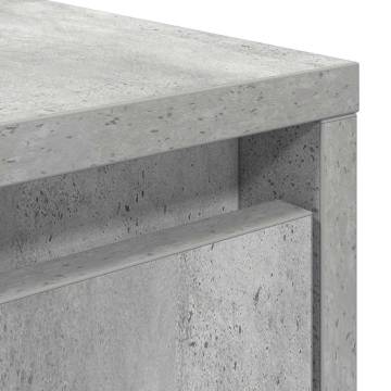 Coffee Table with Drawers - Concrete Grey 100x100 cm