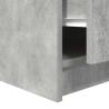 Coffee Table with Drawers - Concrete Grey 100x100 cm