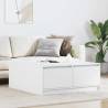  Coffee Table with Drawers White 100x100x40 cm Colour white Size 100 x 100 x 40 cm Quantity in Package 1 