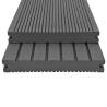 WPC Solid Decking Boards 26 m² - Durable Grey Patio Solution