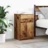  Bedside Cabinets 2 pcs Old Wood 39x35x65 cm Engineered Wood Colour old wood Quantity in Package 2 