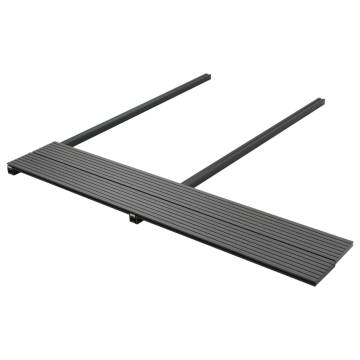 WPC Solid Decking Boards 26 m² - Durable Grey Patio Solution