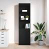 Highboard Black Oak 50x35x180 cm - Stylish Storage Solution