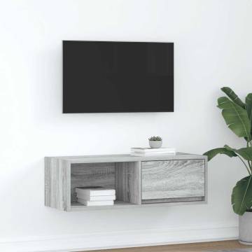 Grey Sonoma TV Cabinet 80x31 cm - Stylish & Durable