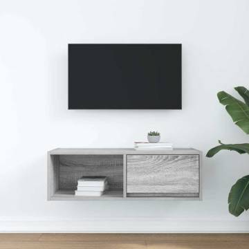 Grey Sonoma TV Cabinet 80x31 cm - Stylish & Durable