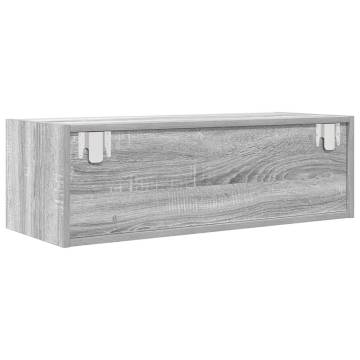 Grey Sonoma TV Cabinet 80x31 cm - Stylish & Durable