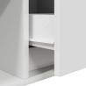 White TV Cabinet 100x31 cm - Engineered Wood Storage Solution