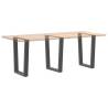 V-Shape Dining Table Legs - Anthracite Steel Set of 3