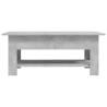 Stylish Concrete Grey Coffee Table | 102x55x42 cm