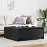  Coffee Table with Drawers Black Oak 100x100x40 cm Colour black oak Size 100 x 100 x 40 cm Quantity in Package 1 