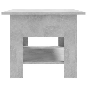 Stylish Concrete Grey Coffee Table | 102x55x42 cm