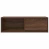 Brown Oak TV Cabinet | Engineered Wood | Space-Saving Design