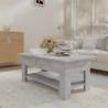 Stylish Concrete Grey Coffee Table | 102x55x42 cm