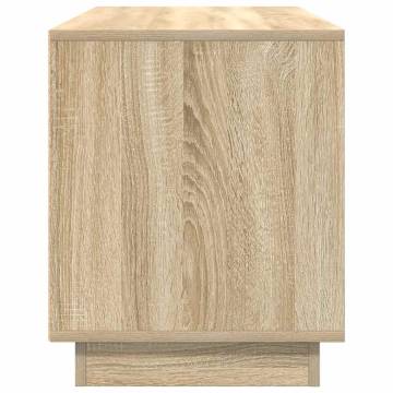 Stylish TV Cabinet with LED Lights - Sonoma Oak 100x41x50 cm