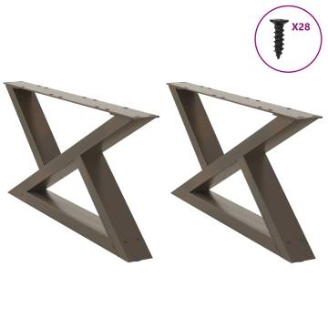 Coffee Table Legs - Natural Steel 70x30 cm | Hipo Market