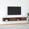  TV Cabinets 2 pcs Brown Oak 100x31x25.5 cm Engineered Wood Colour brown oak Quantity in Package 2 Width 100 cm 