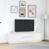 Stylish White LED TV Cabinet - 193.5x41x50 cm | HipoMarket UK