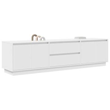 Stylish White LED TV Cabinet - 193.5x41x50 cm | HipoMarket UK