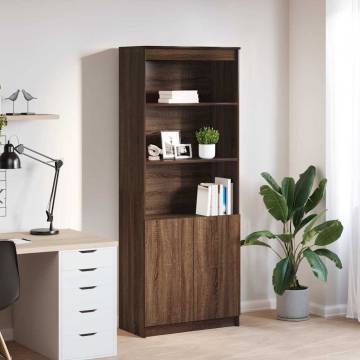 Highboard Brown Oak 70x35x180 cm - Stylish Storage Solutions