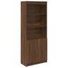 Highboard Brown Oak 70x35x180 cm - Stylish Storage Solutions