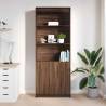 Highboard Brown Oak 70x35x180 cm - Stylish Storage Solutions