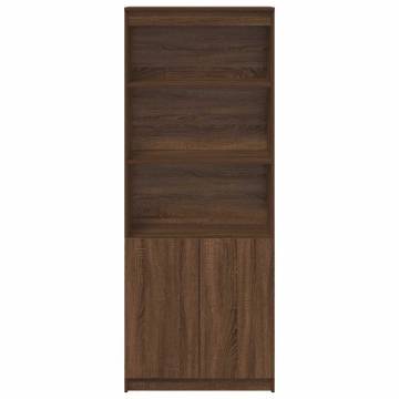 Highboard Brown Oak 70x35x180 cm - Stylish Storage Solutions