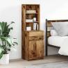  Bedside Cabinet Old Wood 39x35x125 cm Engineered Wood Colour old wood Quantity in Package 1 