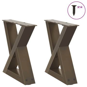 Durable Coffee Table Legs - Natural Steel | HipoMarket