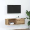  TV Cabinet Artisan Oak 80x31x25.5 cm Engineered Wood Colour artisan oak Quantity in Package 1 Width 80 cm 