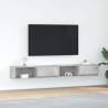  TV Cabinets 2 pcs Concrete Grey 100x31x25.5 cm Engineered Wood Colour concrete grey Quantity in Package 2 Width 100 cm 