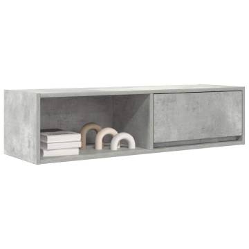 TV Cabinets Set of 2 - Concrete Grey | Hipomarket UK