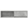 TV Cabinets Set of 2 - Concrete Grey | Hipomarket UK