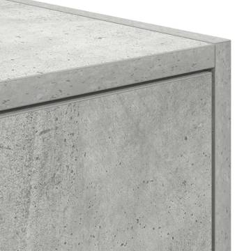 TV Cabinets Set of 2 - Concrete Grey | Hipomarket UK