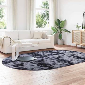 Shaggy Rug High Pile NAVARRA Dark Grey 300x200 cm | HipoMarket