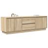 Stylish TV Cabinet with LED Lights - Sonoma Oak 160.5x41 cm