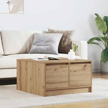 Coffee Table with Drawers - Artisan Oak | Hipomarket UK