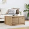  Coffee Table with Drawers Artisan Oak 70.5x70x40 cm Colour artisan oak Size 70.5 x 70 x 40 cm Quantity in Package 1 