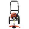 Powerful 52cc Brush Cutter with Wheels - Orange | HiPO Market