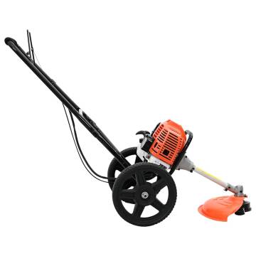 Powerful 52cc Brush Cutter with Wheels - Orange | HiPO Market