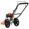 Powerful 52cc Brush Cutter with Wheels - Orange | HiPO Market