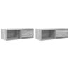 TV Cabinets 2 pcs Grey Sonoma - Space-Saving Design | Hipo Market